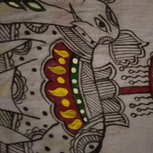 Mithila Art in cloth