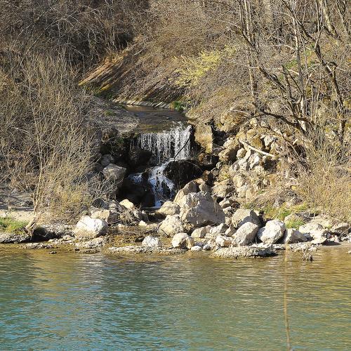 Outflow into the river
