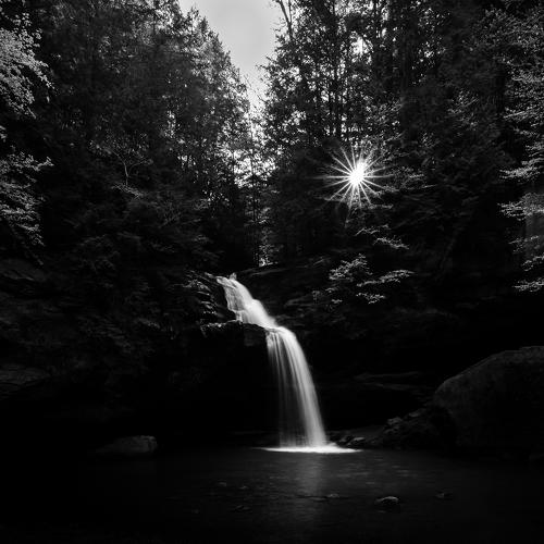 With sun breaking through