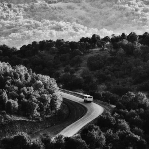 on the road