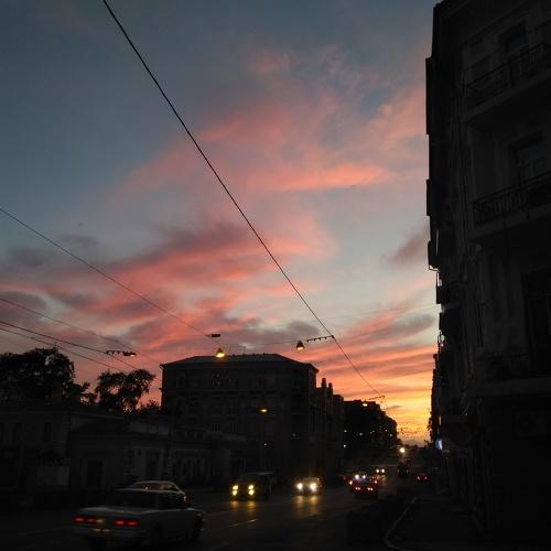 В лучах заката