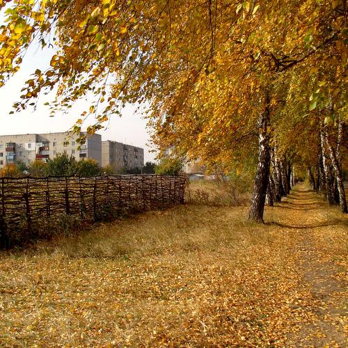 Городская окраина.