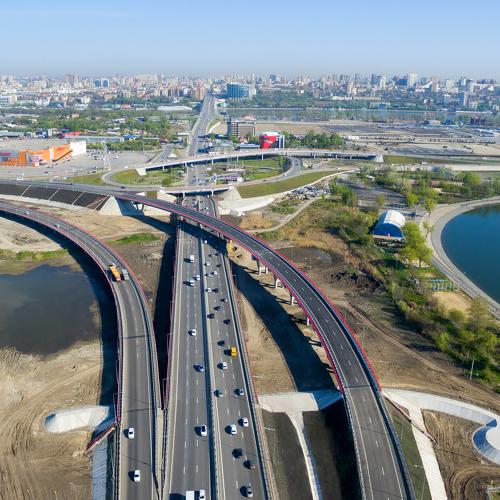 Автомобильная развязка перед г. Ростов-на-Дону