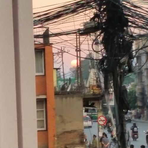 An urban sunset