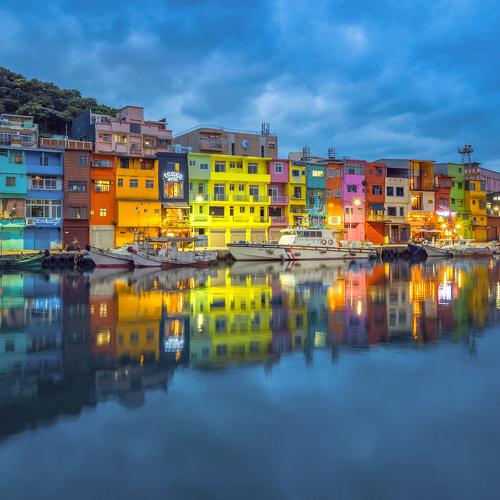 Quiet fishing port