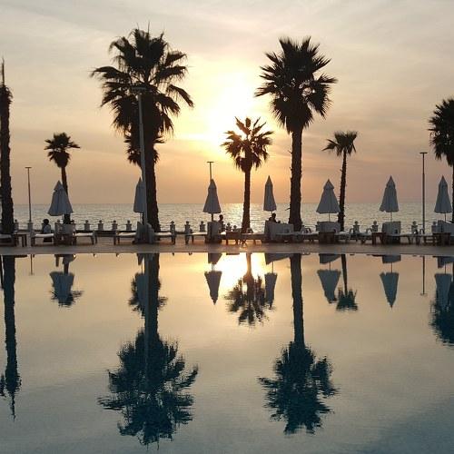 Sunset reflection