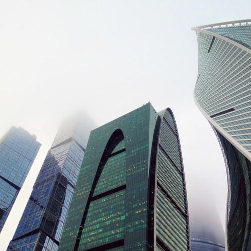 Москва-сити в тумане