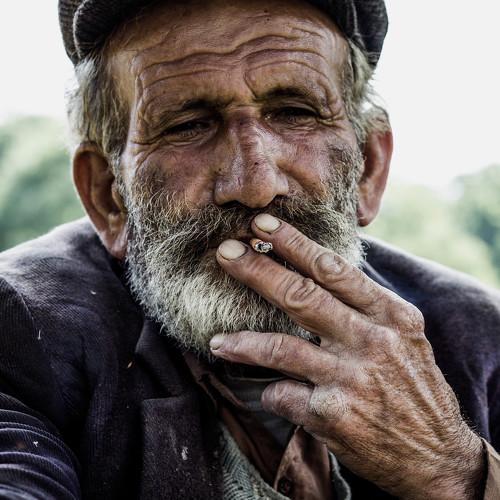 Portrait smoking