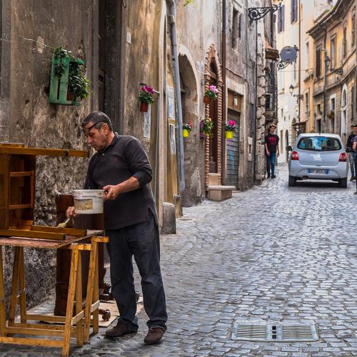 Narrow streets of Tivoli town