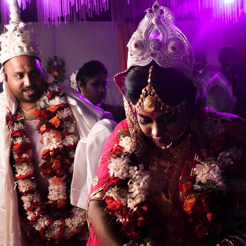 Groom's expression