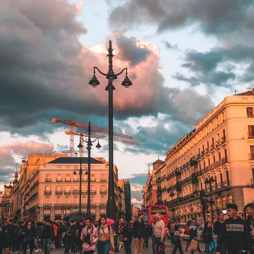 Sunset in Madrid