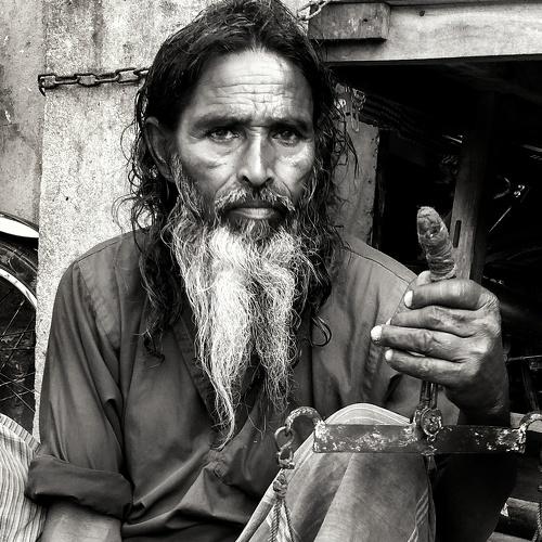 A street food seller