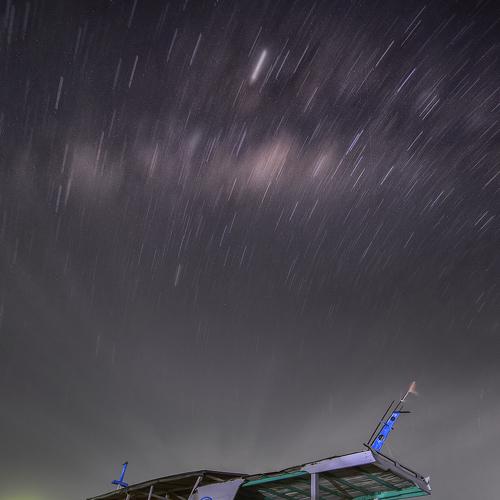 Stars over the boat
