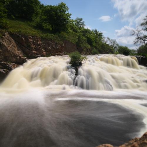 Waterfall on the river