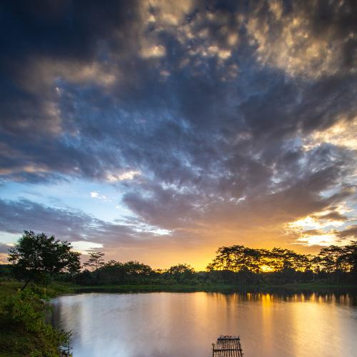 Bahagia Lake In Colour