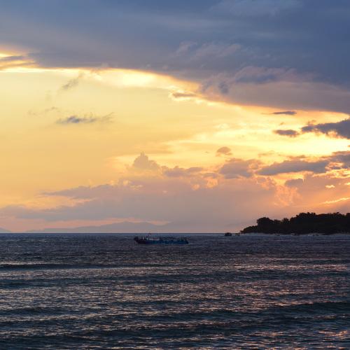Закат на островах Gili (Indonesia)