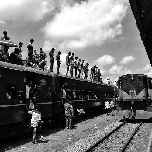 Train journey in Bangladesh