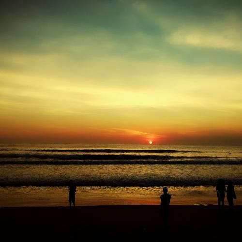 Sunset on the beach