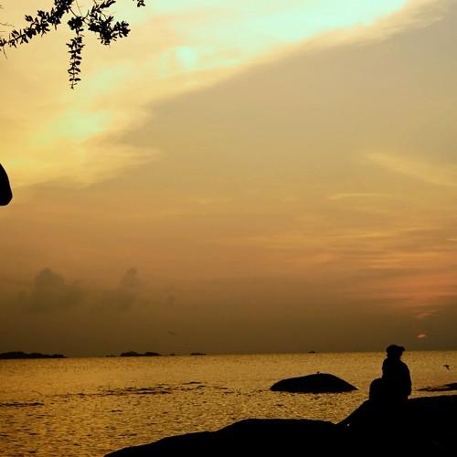 Man on silhouette