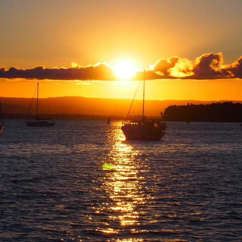 Sunset at bayshore