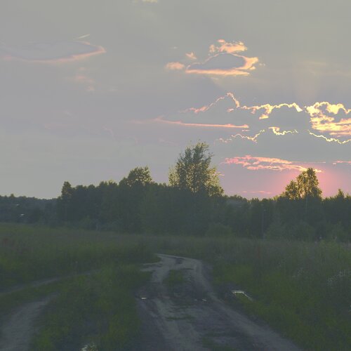 деревенски закат