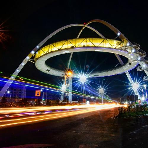 City in night