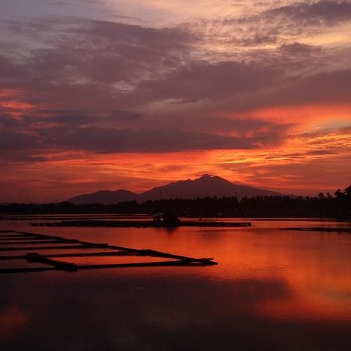 Sunset at Sampaloc Lake