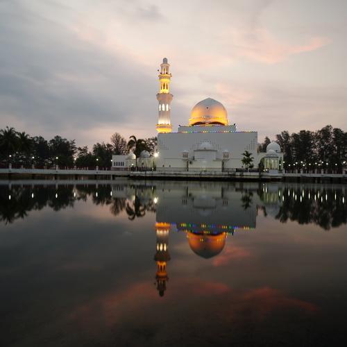 During Sunrise at Mosque