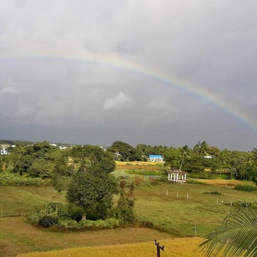 Rainbow after rain.