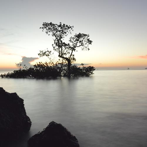 Sunset from padang beach west sumatera indonesia