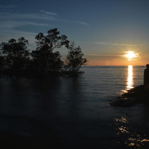 Sunset padang beach