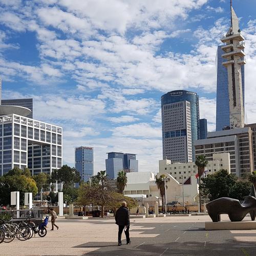 Tel Aviv cityscape in sunny day. Israel