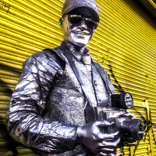 Hombre camara