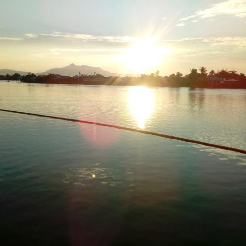 Sun sets