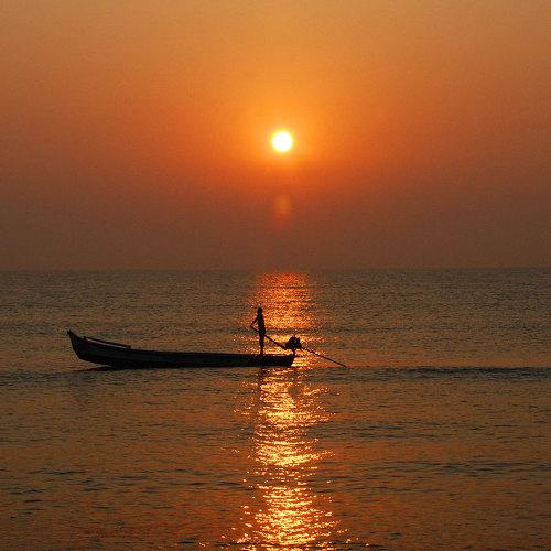 Oldman and sun.
