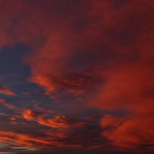 Atardecer en la meseta Patagónica