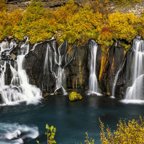 Magical Waterfalls at Hraunfossar
