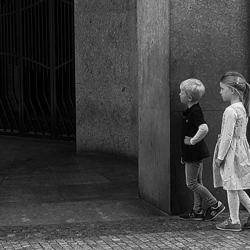 At the corner