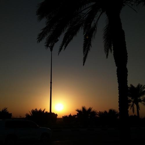 A beautiful sunset at Dammam in KSA.