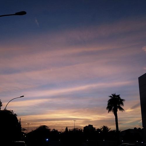 A beautiful sunset with beautiful colours