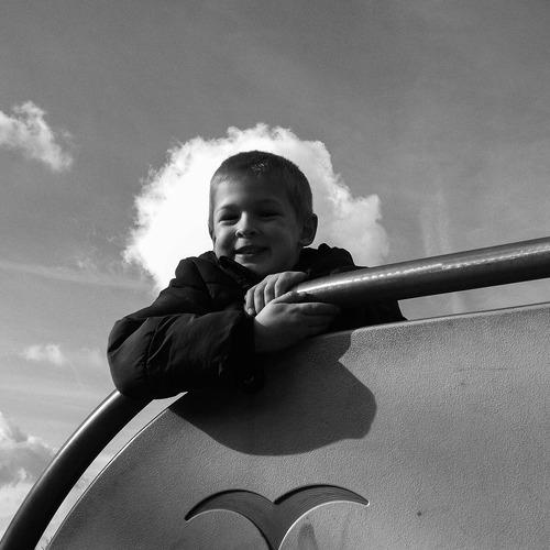 A cloud behind Patrick
