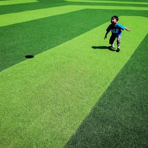 Playing football