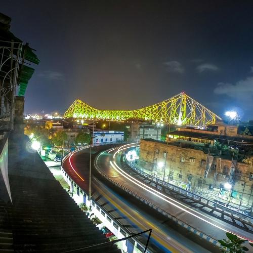 Howrah bridge at night
