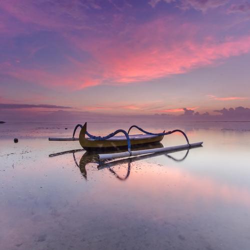 morning in coral beach sanur