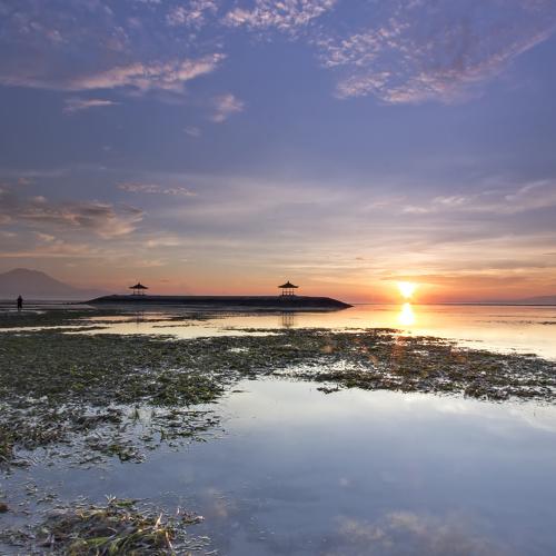 morning in coral beach sanur