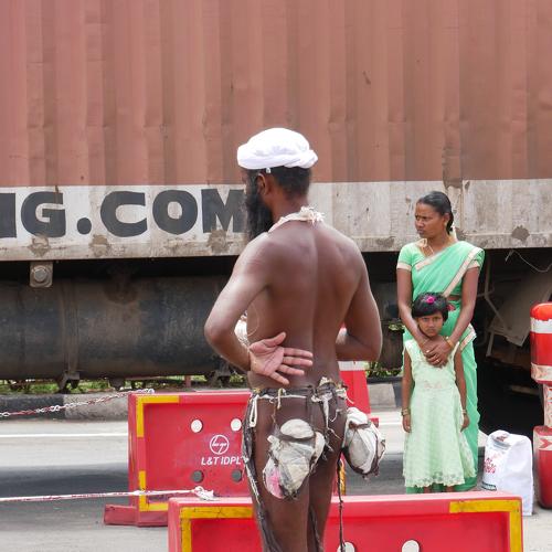 man in street
