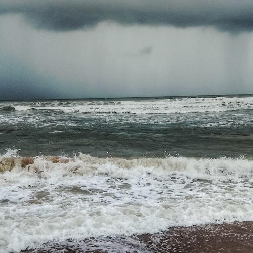 Angry sea