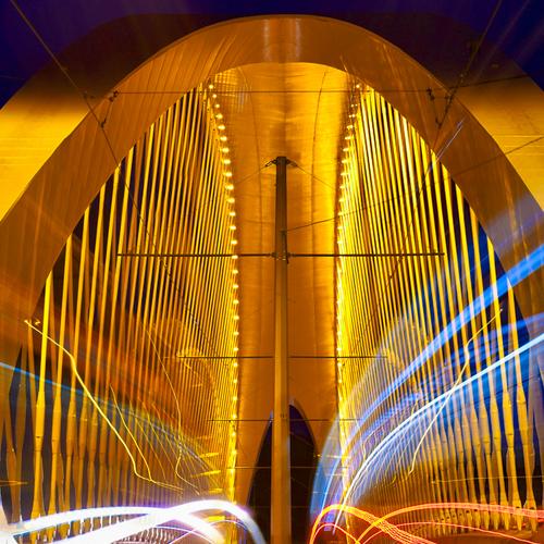 The Troja Bridge In The Night.