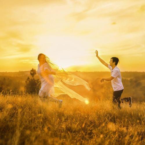 Yellow time with sweet couple