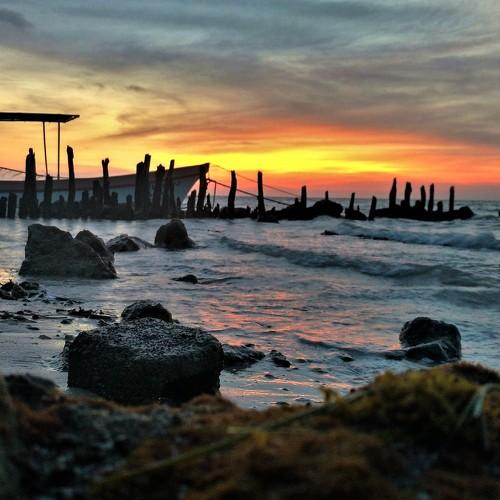 waiting the sunset